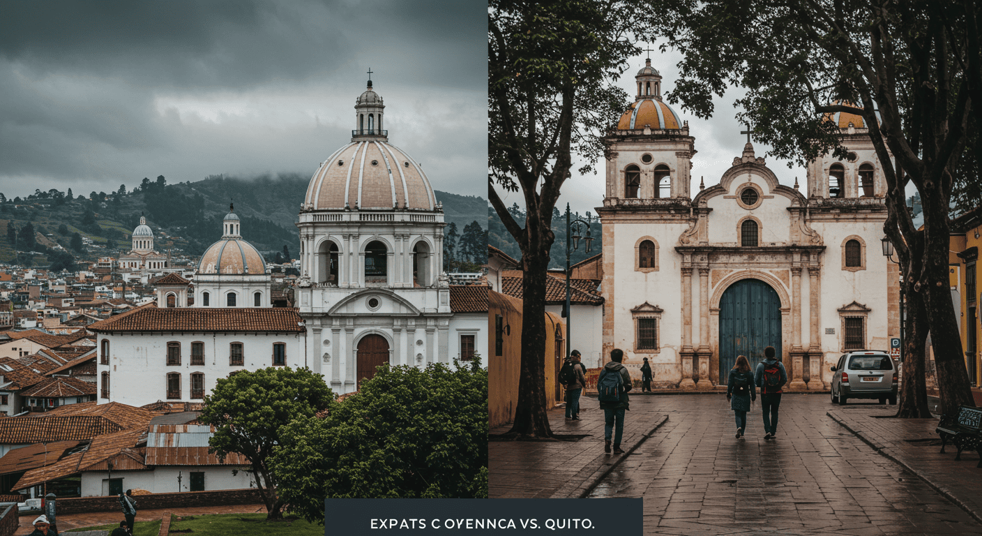 Expats comparing Cuenca and Quito cities in Ecuador for relocation.