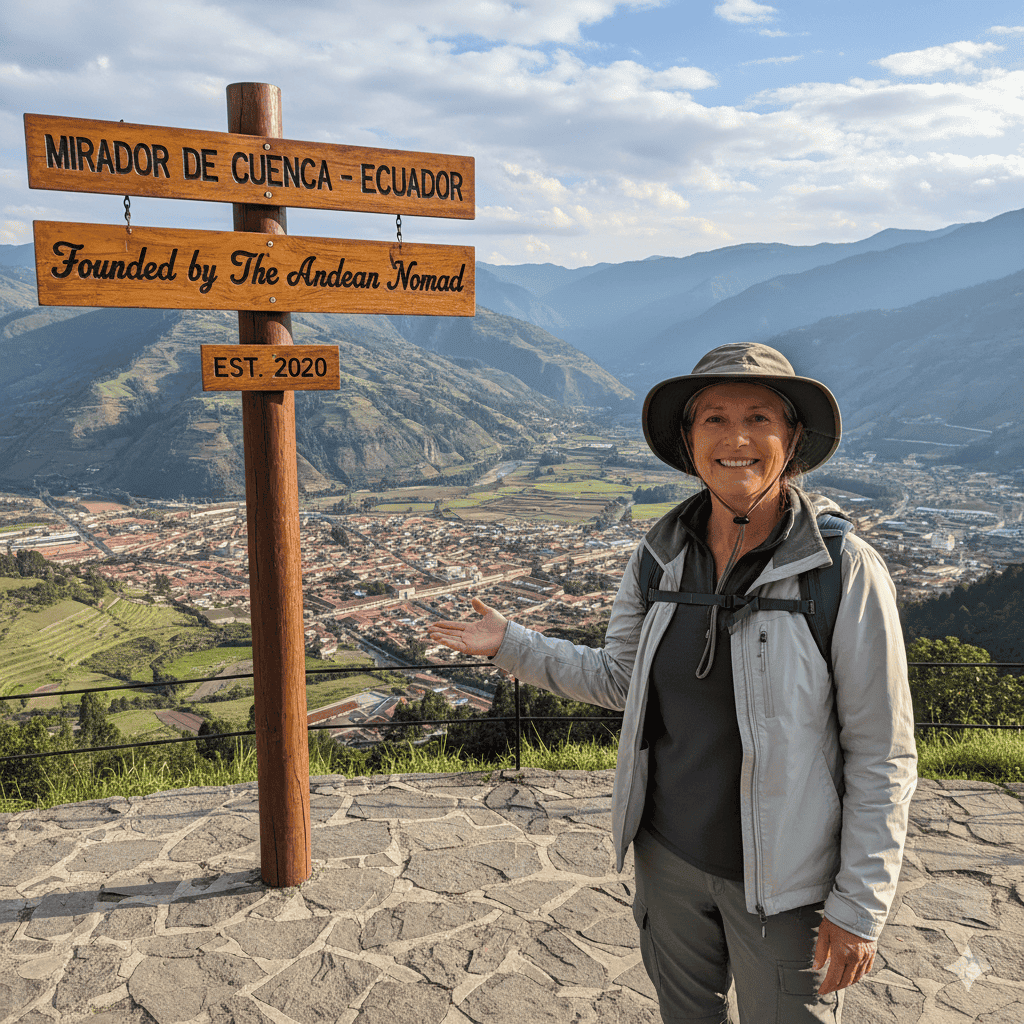 Founder of Your Ecuador Life enjoying the view in the Andes mountains