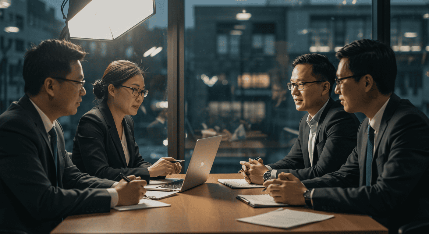 North American expats discussing career opportunities in Ecuador